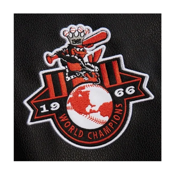 NWT Mitchell & Ness Men’s Baltimore Orioles Black Varsity Jacket